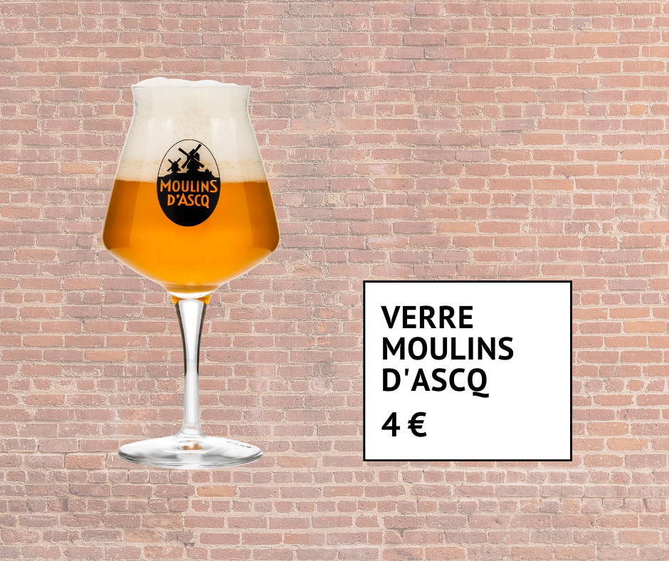 Verre à bière Moulins d'Ascq 4 euros