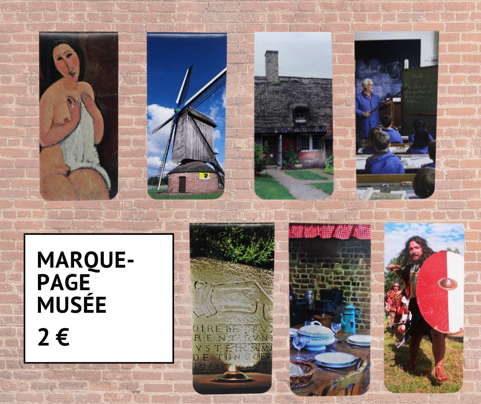 Les marque-pages magnétiques des musées de Villeneuve d'Ascq 2 euros 