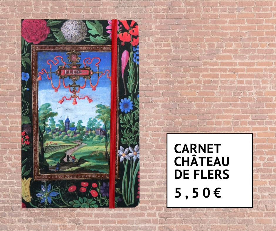 Carnet avec peinture du Château de Flers 5 euros 50